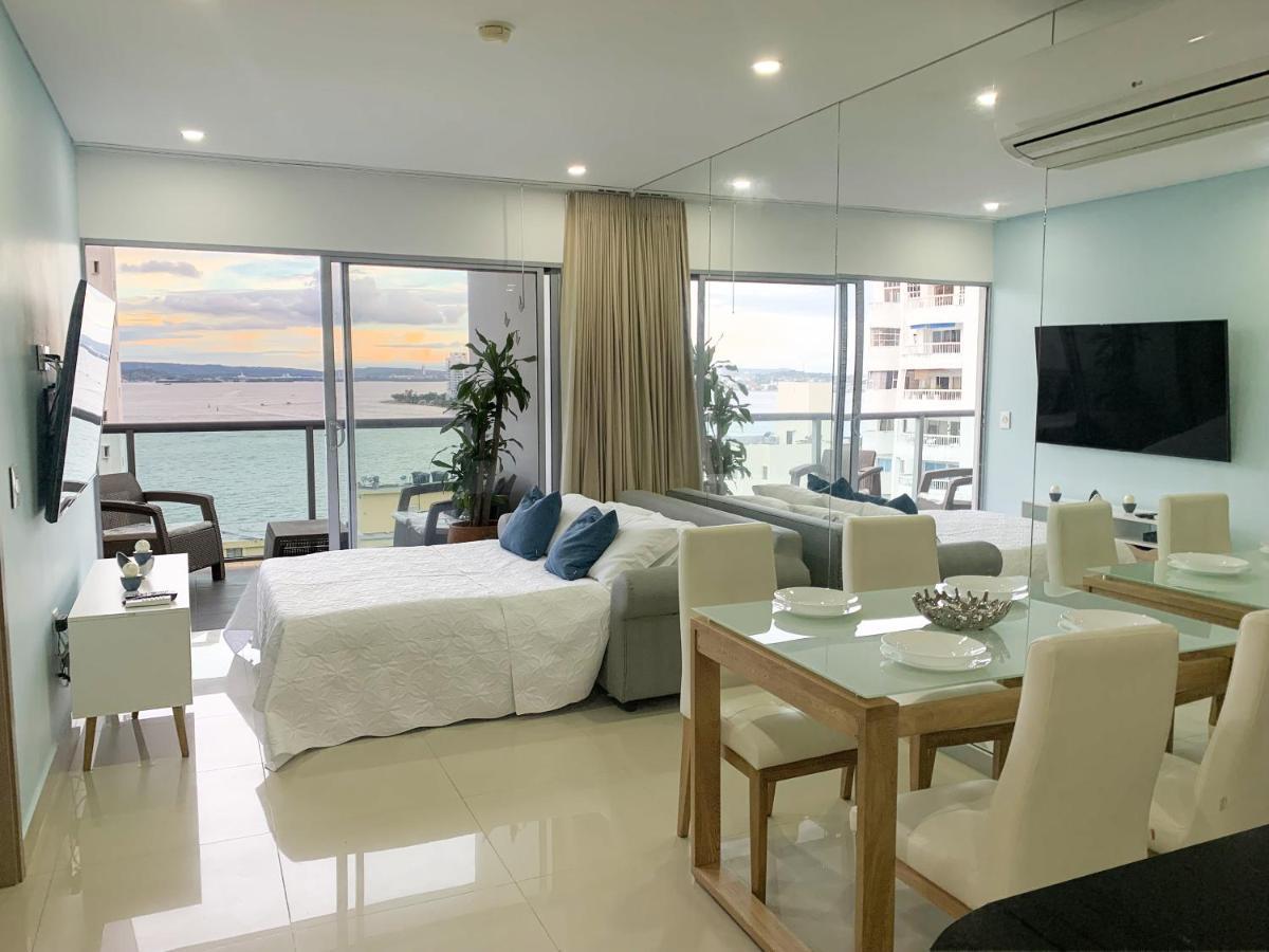 Oceanview Escape Pool, Jacuzzi & Gym In Bocagrande Apartment Cartagena Luaran gambar