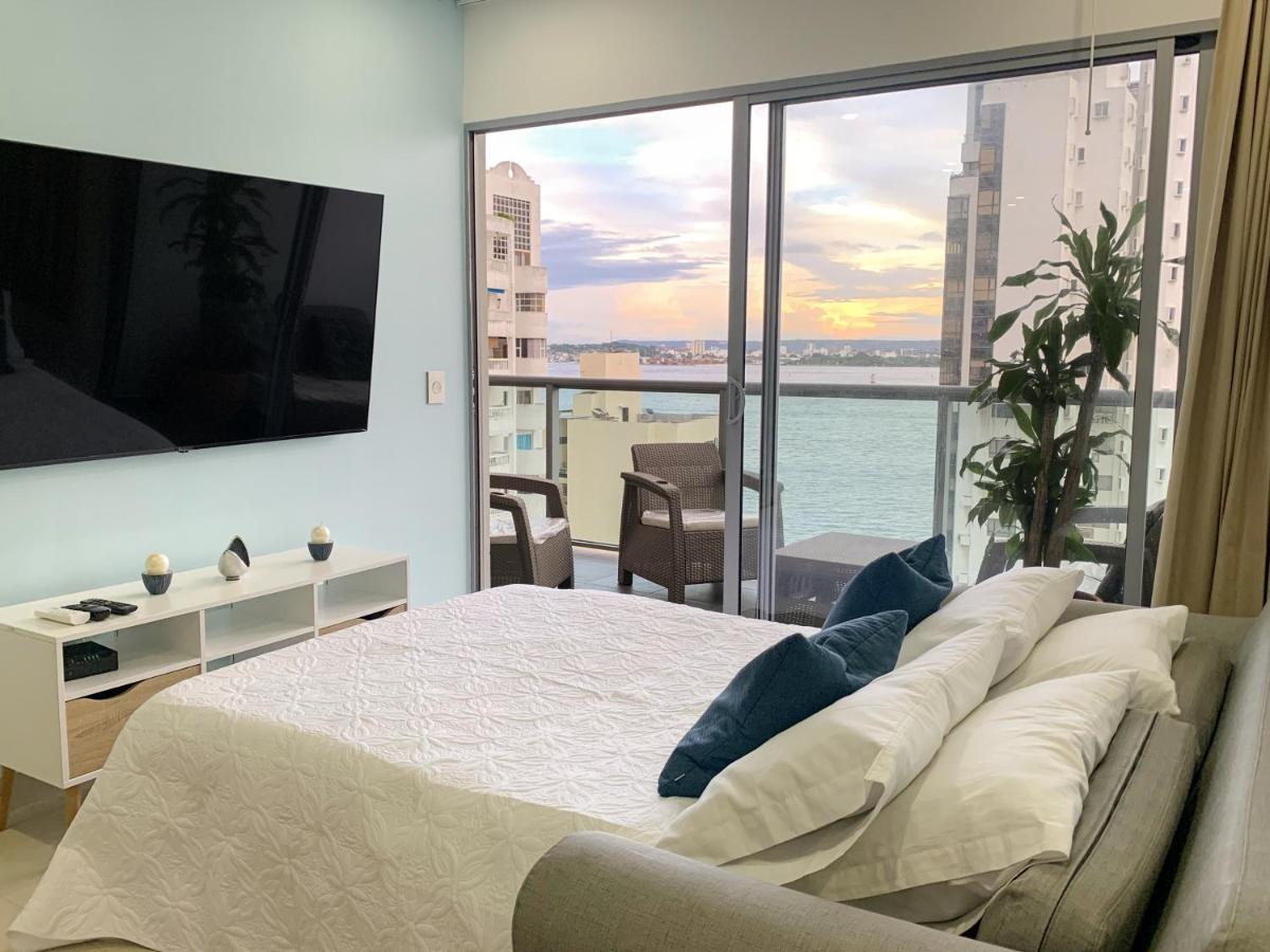 Oceanview Escape Pool, Jacuzzi & Gym In Bocagrande Apartment Cartagena Luaran gambar