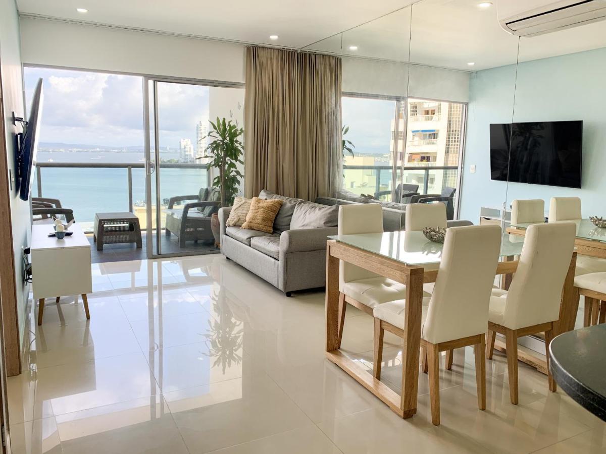 Oceanview Escape Pool, Jacuzzi & Gym In Bocagrande Apartment Cartagena Luaran gambar