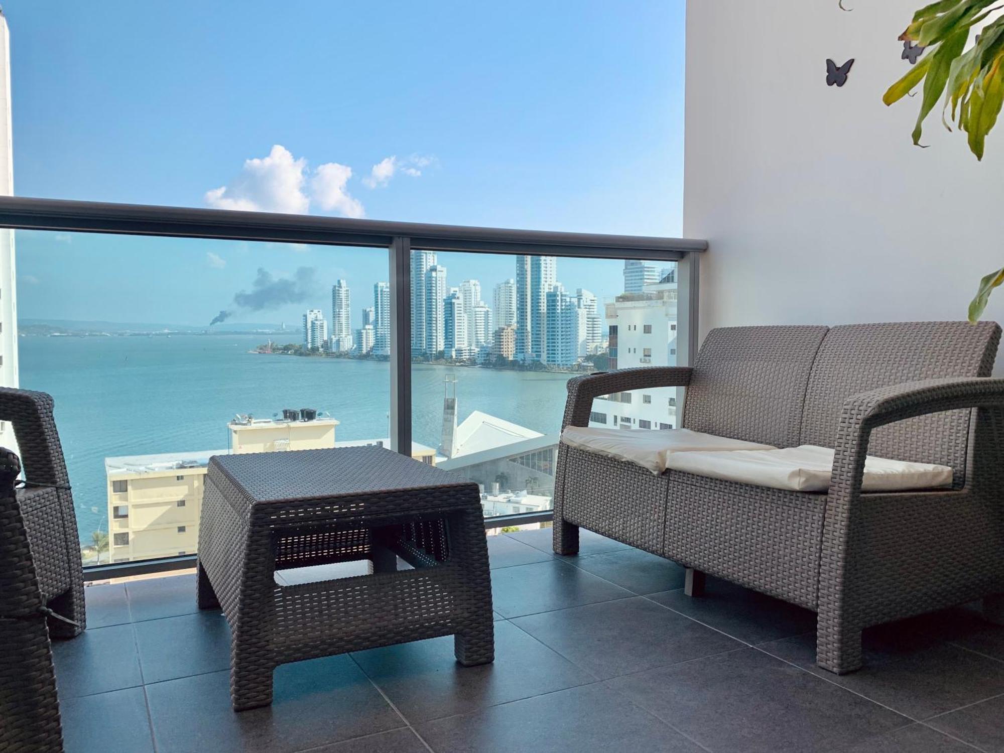 Oceanview Escape Pool, Jacuzzi & Gym In Bocagrande Apartment Cartagena Luaran gambar