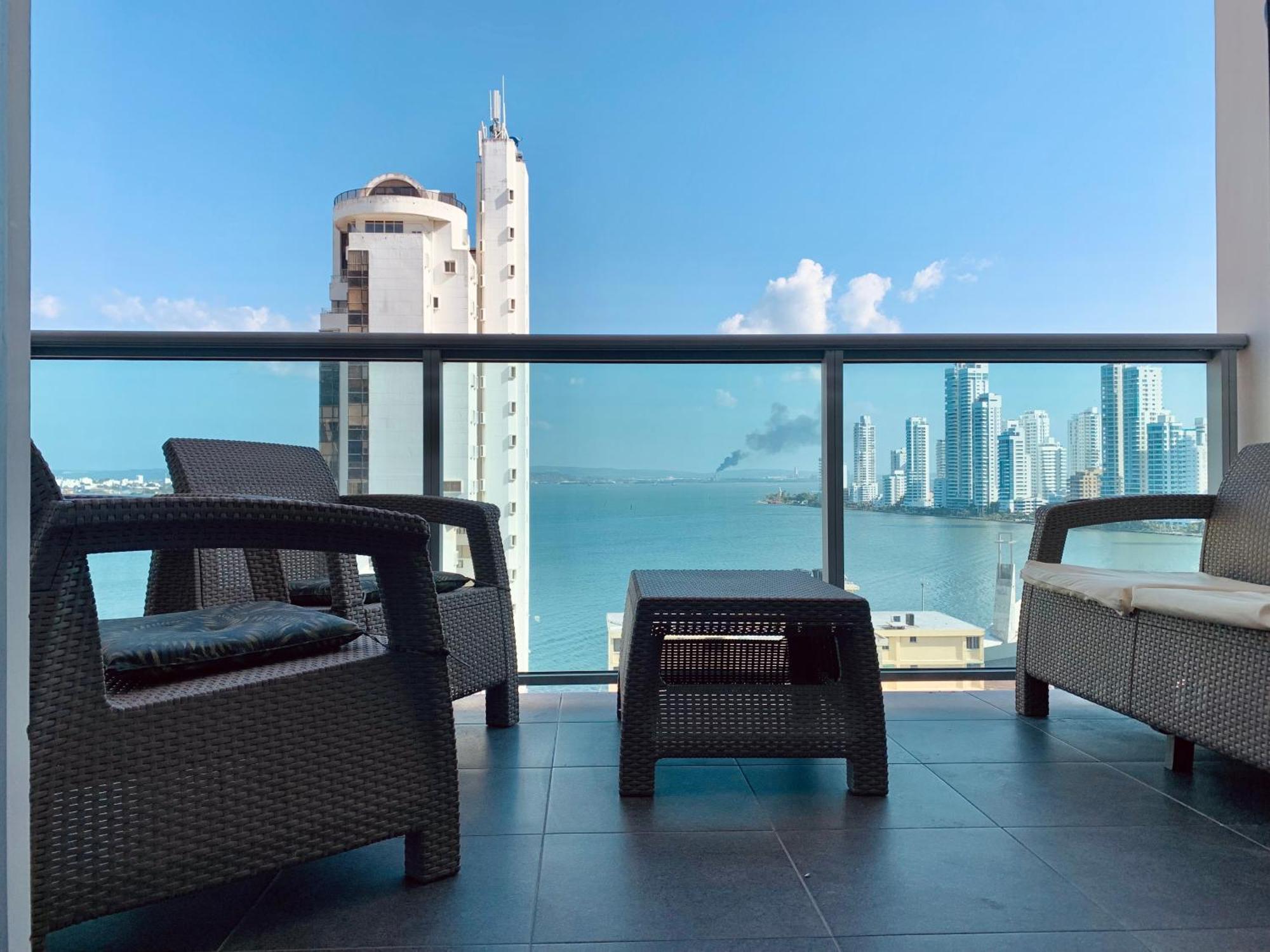Oceanview Escape Pool, Jacuzzi & Gym In Bocagrande Apartment Cartagena Luaran gambar